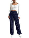 Innoventor Women's High-Waist Summer Track Pants | Casual Trouser for Comfort and Style